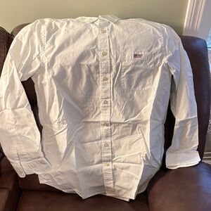 Vineyard Vines Crisp White Casual Button-Down Shirt